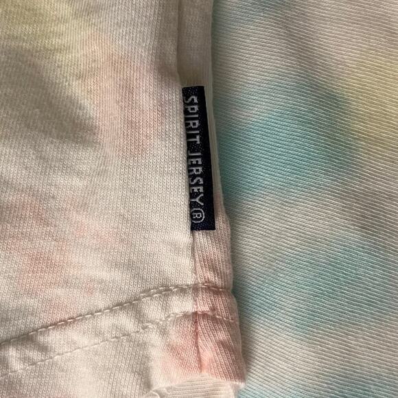 Spirit Jersey NEW Unisex XS/S/M Oversized Tie-Dye Top Long Sleeve Drop Shoulder - Picture 5 of 9